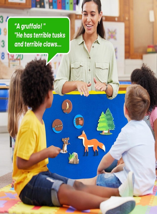 PENGFULL 5 Sets (75P) Felt Board Stories Pieces,Tell Five Picture Books Stories(Goodnight Moon,Dear Zoo), for Felt Fannel Board,for Preschool, Kindergarten,Family Time - Image 5